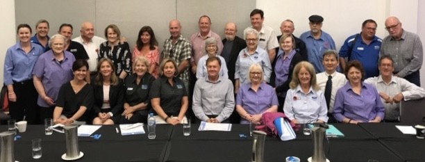 Asbestos support group representatives from around Australia